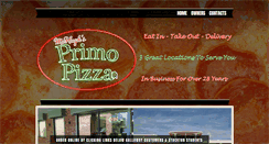 Desktop Screenshot of primopizza.biz